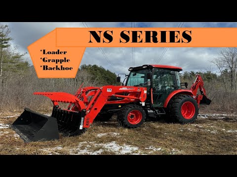 Kioti NS Cab Series with Loader, Backhoe, and Grapple - NS4710 Full Walkthru