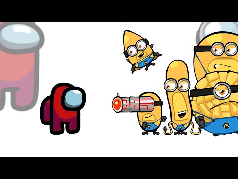 Mini Crewmate Kills Despicable Me 4 Minions Characters - Part 2 | Among Us