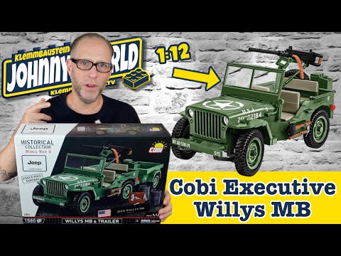 Cobi 2804 Willys MB & Trailer Jeep 1:12 Executiv - Willys Jeep