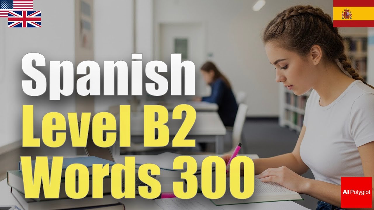 Spanish Level B2 Words 300 | Intermediate | Passive listening | Must-Know | with hiragana episode artwork