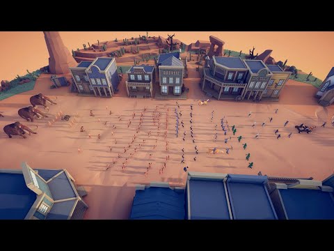 TABS MEGA BATTLE tribal A pirate VS wild west A spooky