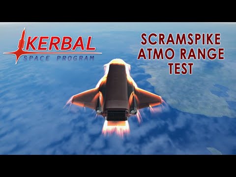 KSP 1.12 with RO - Scramspike Atmospheric Range Test