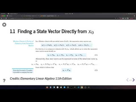 MATH 203 - Markov Chains and Internet Search Engines (Part 1)
