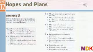 Tactics for Listening Third Edition Basic Unit 17 Hopes and Plans