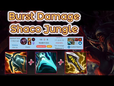Kraken Crit Shaco Jungle Plat 1 Ranked - S12 [League of Legends] Full Gameplay - Infernal Shaco