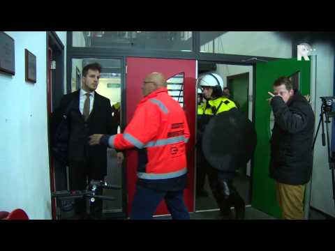 Ongeregeldheden in stadion NEC