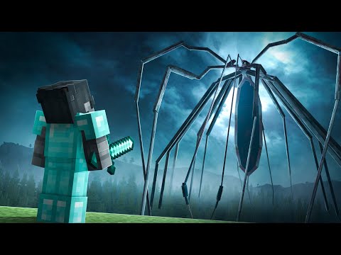 Conquering a Giant Spider Horror Mod in Hardcore Minecraft