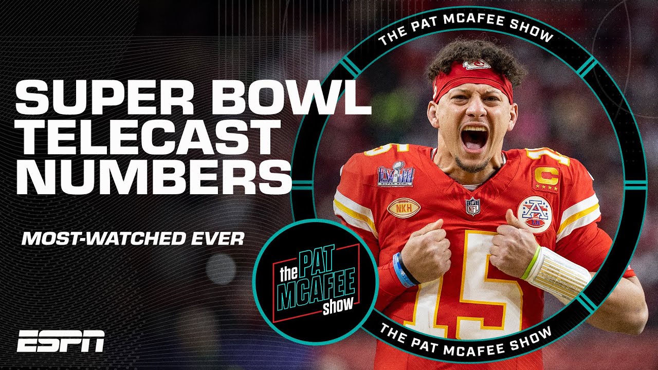 📺 Super Bowl LVIII was the most-watched telecast in HISTORY 🤯 | The Pat McAfee Show