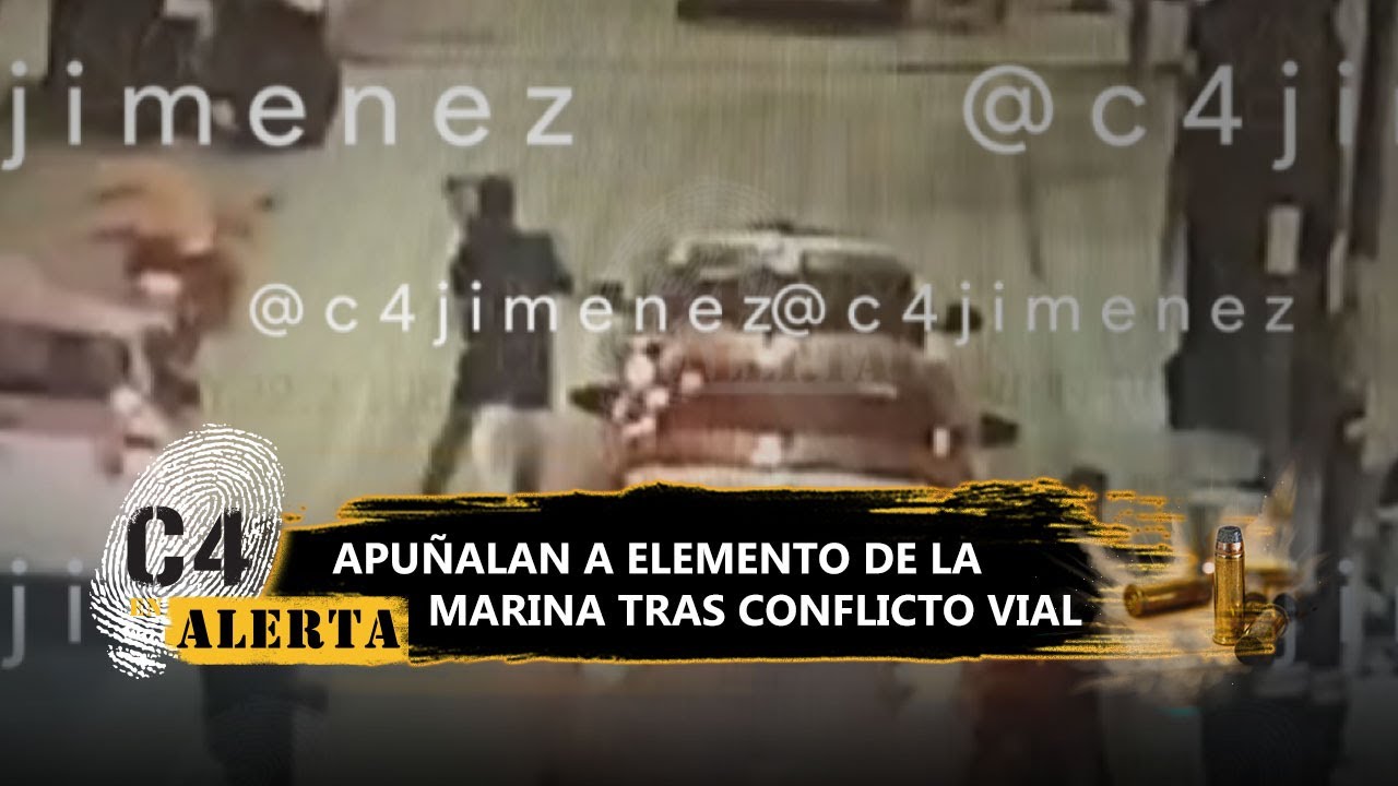 Marino es apuñalado por conductor tras conflicto vial en Azcapotzalco