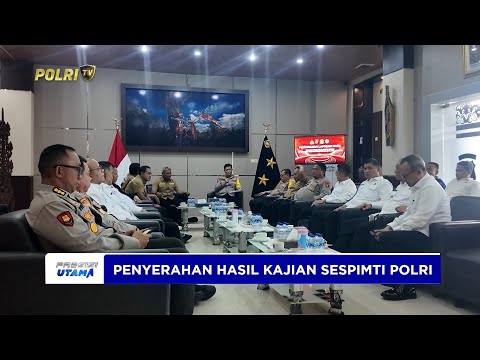 KAPOLDA KALTENG TERIMA HASIL KAJIAN SESPIMTI POLRI TERKAIT DIGITALISASI PENEGAKAN HUKUM