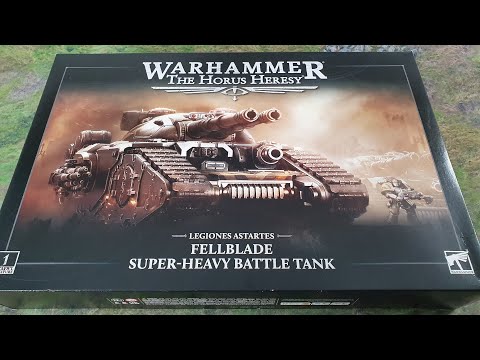 Fellblade Super-Heavy Tank unboxing, Warhammer Horus Heresy