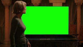 Carol Sturka watching TV — Pluribus green screen