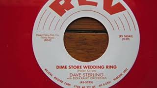 Dave Sterling with Don Ralke Orchestra -  Dime Store Wedding Ring
