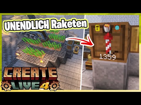 UNENDLICH RAKETEN | Minecraft Create Live 4 | 09 | #createlive4