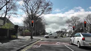 Driving Along Valley Road, Longmoor Lane & Hall Lane, Liverpool, Merseyside, England