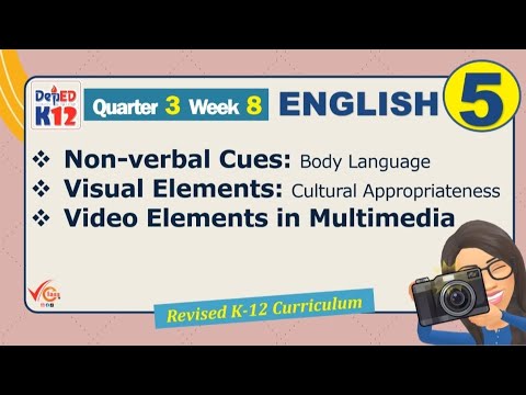 English 5 Quarter 3 Week 8 | Body Language, Visual, and Video Elements