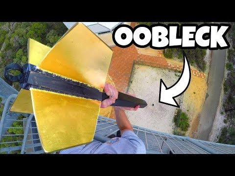 GIANT DART Vs. OOBLECK from 45m! Video