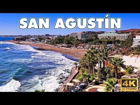 🇪🇸 San Agustín, Gran Canaria: STUNNING Beaches & Best Views! | 4K Walking Tour