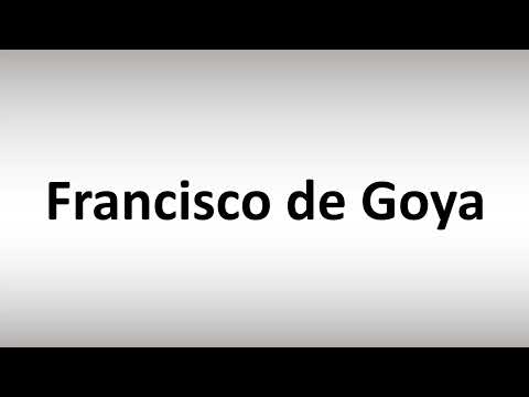 How to Pronounce Francisco Goya (Spanish Painter)