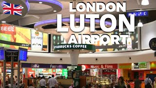 LONDON LUTON AIRPORT | 4K Walking Tour | London to Bratislava | Trip Report | Travel Vlog