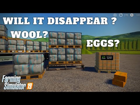 TIPS & TRICKS - WILL WOOL & EGGS DISAPPEAR OVER TIME ? - Farming Simulator 19 - PS4