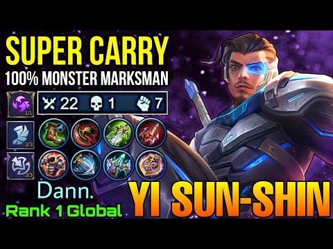 Super Carry 22 Kills YSS Outplays the Enemy! - Top 1 Global Yi Sun Shin by Dann. - MLBB