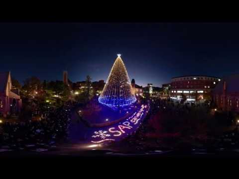 クリスマスツリー点灯式360°動画