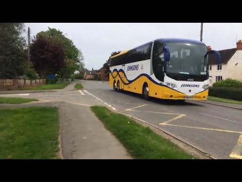 JOHNSONS QULITY COACH TRAVEL Scania Omniexpress YN14PLO