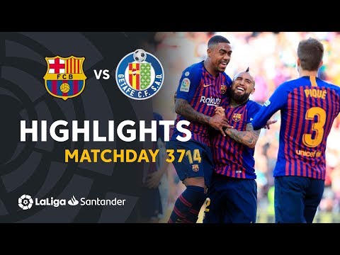 Highlights FC Barcelona vs Getafe CF (2-0)