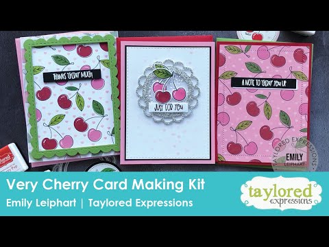 Very Cherry Card Making Kit | Emily Leiphart | Taylored Expressions
