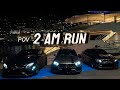 IT S 2 A M COME DRIVE WITH US MERCEDES C63 AND E63S A45 AMG POV