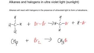 Reactions of Alkanes with Halogens