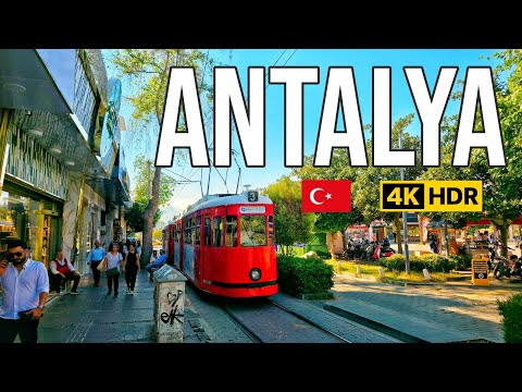 City Walking Tour in ANTALYA TURKEY - OCTOBER 2025  🇹🇷 4K real sound
