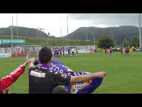 Gimnastica de Torrelavega 2-1 C.F. Palencia lanzamiento de falta al larguero en HD 8/5/2011