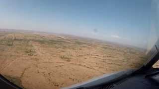 preview picture of video 'SOMALILAND, Hargeisa Cockpit view landing, parking and take off 06'