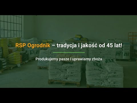 Ogrodnik Rolnicza Spółdzielnia Produkcyjna Mieszanki Pasz. Usługi Koparko-Ładowarką - video