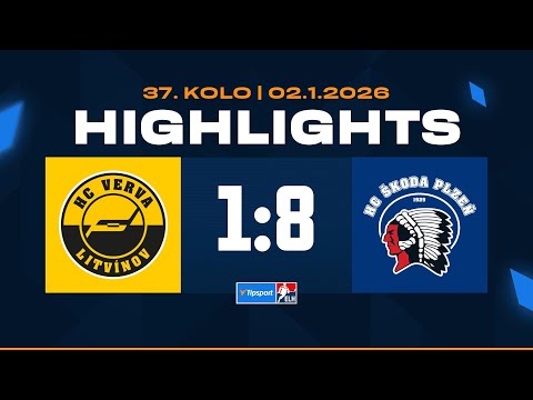 Highlights | HC Verva Litvínov vs. HC Škoda Plzeň 1:8 | 02.01.2026
