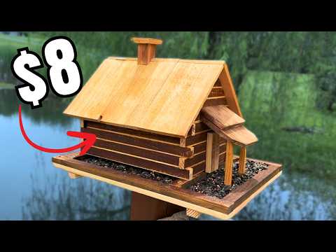 Easy DIY Cabin Bird Feeder Anyone Can Make!