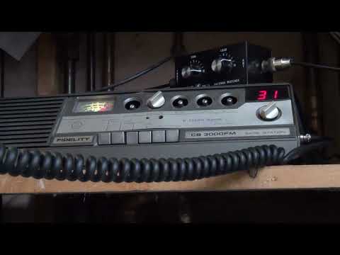 Fidelity CB3000FM on loft aerial test. CB27/81 UK FM CB radio base station