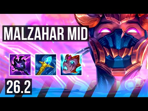 MALZAHAR vs VIKTOR (MID) | 37K damage | KR Diamond | 26.2