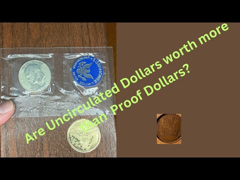 A Second look at the 1971 Proof and Uncirculated Eisenhower Dollar. Brown Ike vs Blue Ike