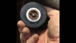 Fixing a broken lawn sprinkler