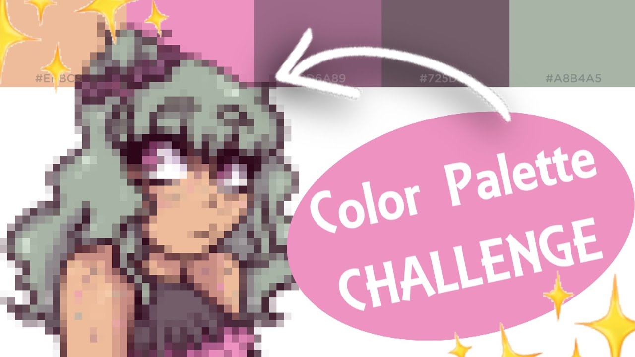 Let’s design a Character and use ONLY these colors - The Color Palette #artchallenge - part 1