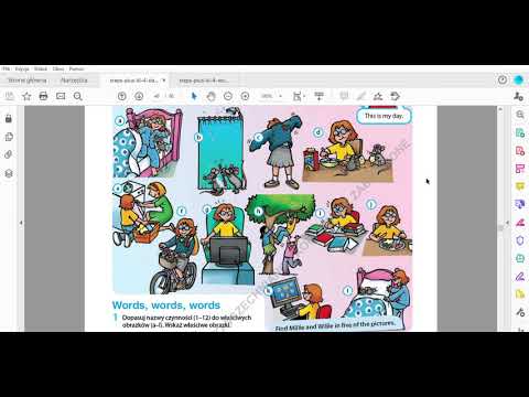 My day czynności dnia codziennego - steps plus klasa 4 unit 7 lesson 1