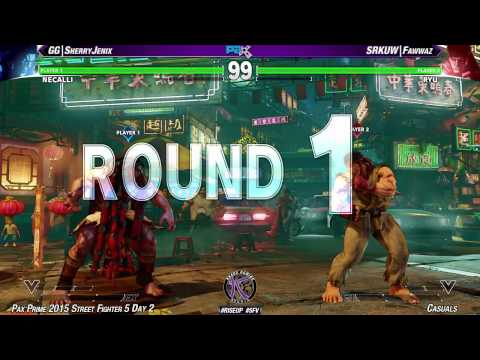 #PAX2015 #SFV Day 2 Casuals - GG SherryJenix (NEC) vs SRKUW Fawwaz (RYU)