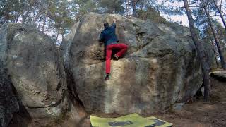 Video thumbnail: Marteau Fou, 5b. Fontainebleau