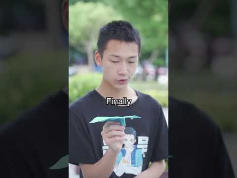 Have You Ever Seen a Paper Airplane That Flaps Its Wings Like a Bird🐦?