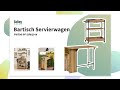 Bartisch FWT98-PF Braun - Holzwerkstoff - Metall - 120 x 95 x 63 cm