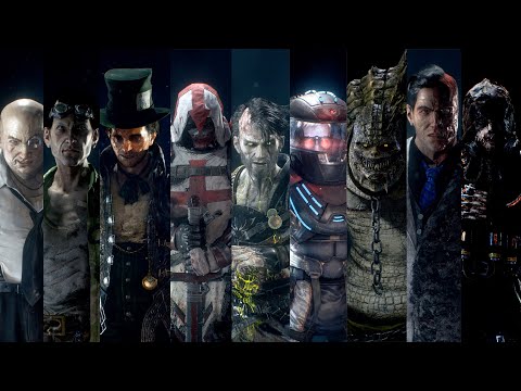 Everyone Reacts to Batman's True Identity (With DLC Villains) - Batman Arkham Knight