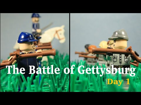 Lego Battle of Gettysburg (Day 1) - A Lego American Civil War Stopmotion